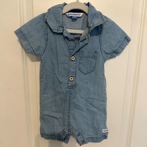 Rugged Butts 0-3 months Denim Romper